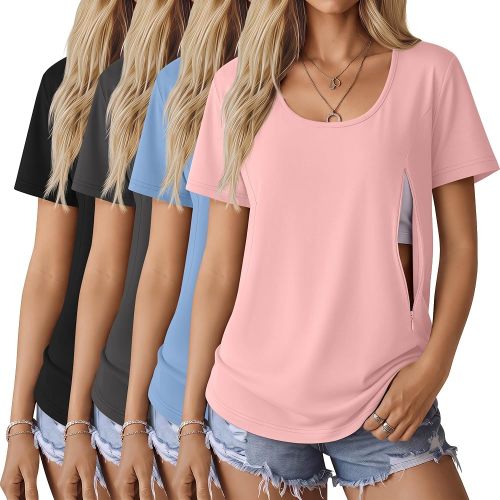 Oakgarden 4 Pack Women's Nursing Shirts