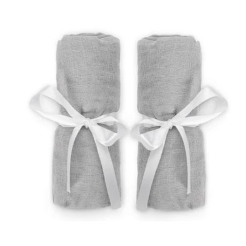 Deluxe Travel Crib & Play Yard Sheets - Grey