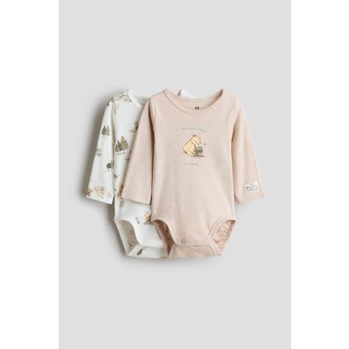 2-PACK PRINTED COTTON BODYSUITS