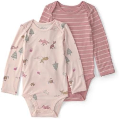 Carter's Baby Girls' Purelysoft 2-pack Long Sleeve Bodysuit