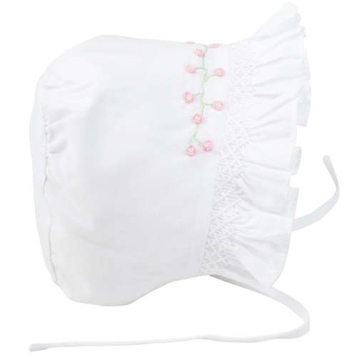 Feltman Brothers - Girls Rose Garden Smocked Bonnet – The Velveteen Rabbit