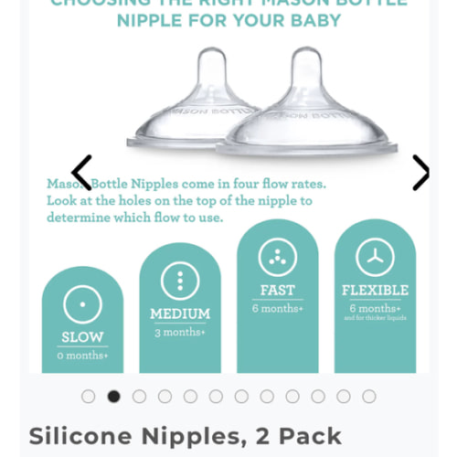 Silicone Nipples | Glass Baby Bottles | Mason Bottle