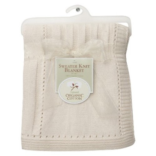TL Care Organic Cotton Sweater Knit Swaddle Blanket - Natural