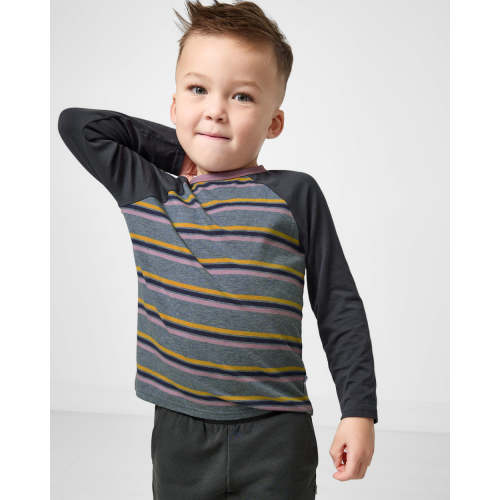 Ollie Stripe Raglan Tee | Little Sleepies