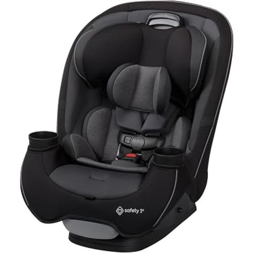 Safety 1st Grow and Go All-in-One Convertible Car Seat - Black Phantom | Rear-Facing 5-40 lb, Forward-Facing 30-65 lb & Belt-Positioning Booster Seat 40-100 lb; QuickFit 3-in-1 Car Seat