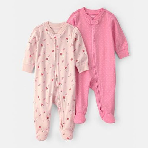 Baby Carter’s 2-Piece Zip-Up Footed Pajama Set