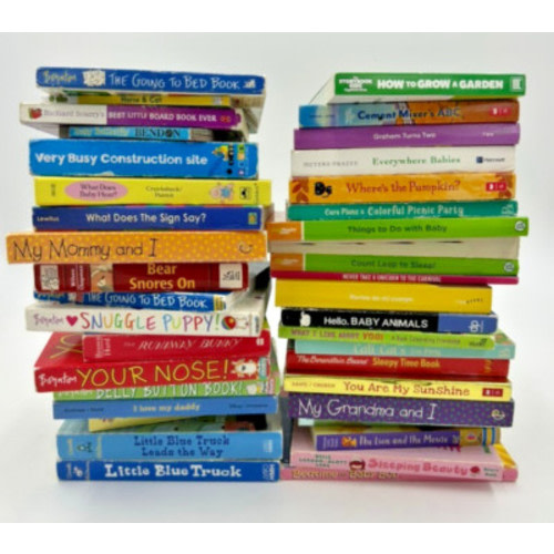 Lot of 100 - Board Books for Children's/ Toddler Babies/Preschool/Daycare