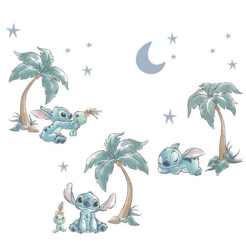 Bedtime Originals Disney Stitch Mural-Like Nursery Wall Decals / Stickers
