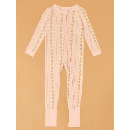 Antoinette Floral Striped Romper