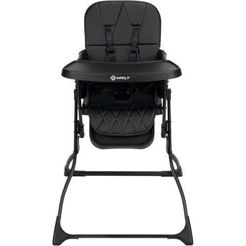 Safety 1st Lily High Chair - Compact Fold, Lightweight Design, Easy Clean, Modern Style - Tinted Graphite