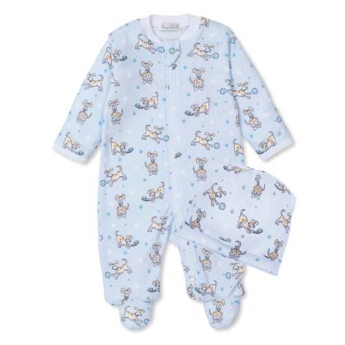 Fetch Zip Footie & Hat Set