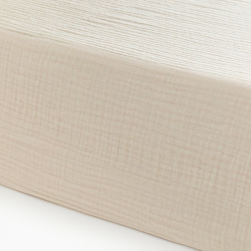 H&M Cot Fitted Sheet - Light Beige