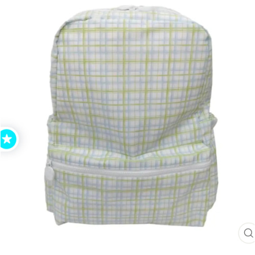 TRVL BACKPACKER - Classic Plaid Green