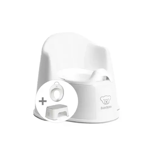 Potty Training Bundle in White & Gray | Over The Moon