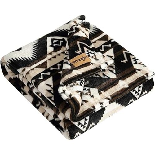 Wrangler - Blanket, Super Soft Plush Fleece Bedding, Yellowstone Inspired Throw Blanket for Couch or Bed (Jesse Brown, 50" x 60")