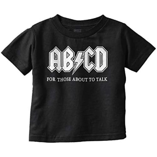 ABCD Lightning Bolt Lil Rocker Music Toddler Boy Girl T Shirt