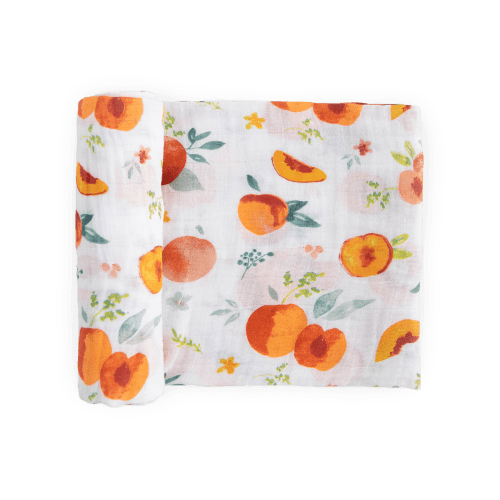Cotton Muslin Swaddle Blanket - Georgia Peach
