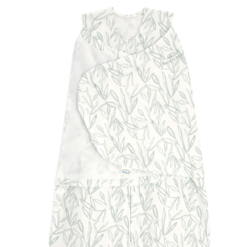 Halo Swaddle Green Leaves - Newborn