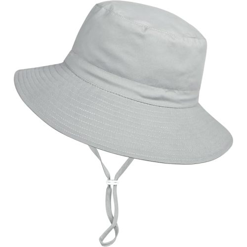 Baby Toddler Sun Hat,Boys Girls Bucket Hat for Kids UPF 50+ Sun Protective Child Summer Beach Hats 0-5 Years