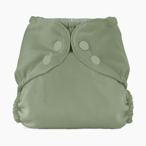 Esembly Recycled Diaper Cover (Outer) + Swim Diaper - Aloe, Size 1 (7-17 Lbs)