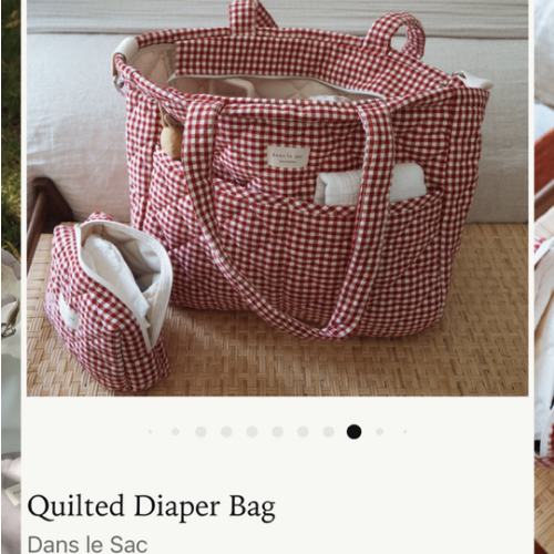 Quilted Diaper Bag
