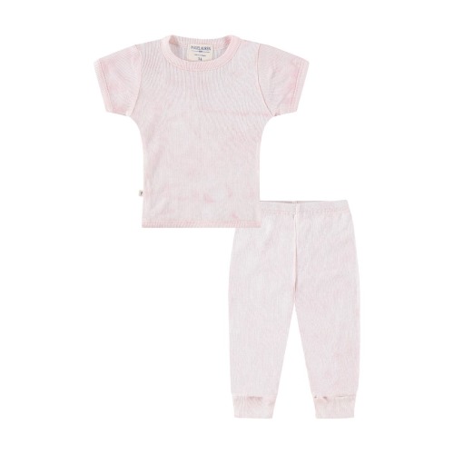 Marble Dye Rib T-Shirt & Pants Set