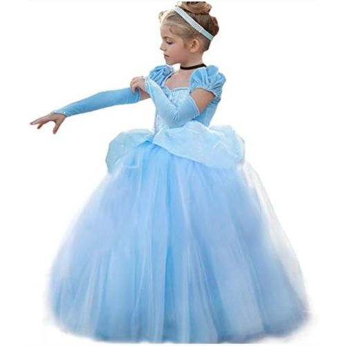 Cinderella Dress Princess Costume Halloween Party Dress up