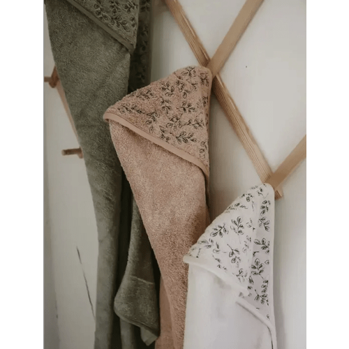 Organic Cotton Floral Hooded Towel