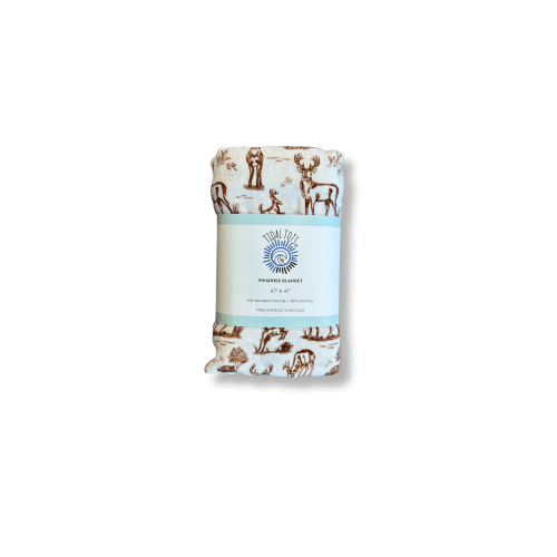 Backwood Bucks Brown Lightweight Swaddle Blanket