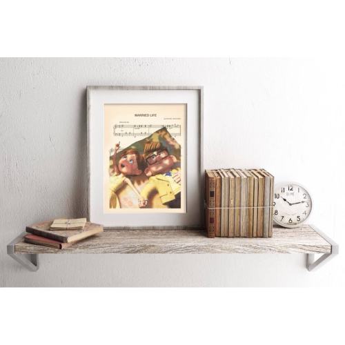 Up Carl and Ellie Sheet Music Art Print