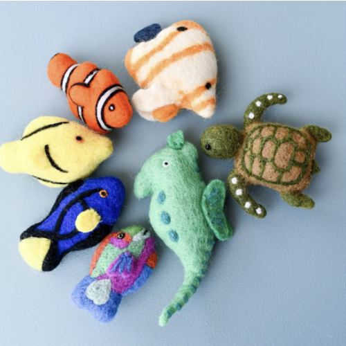 Felt Coral Reef Fish Toys Set
