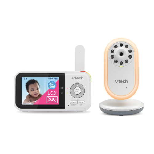 VTech 2.8" Digital Video Baby Monitor with Night Light, White