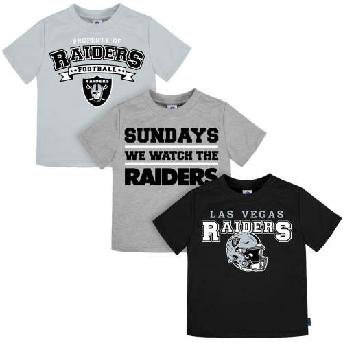 3-Piece Infant & Toddler Neutral Las Vegas Raiders T-Shirts – Gerber Childrenswear