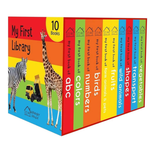 My First Library: Boxset of 10 Board Books for Kids