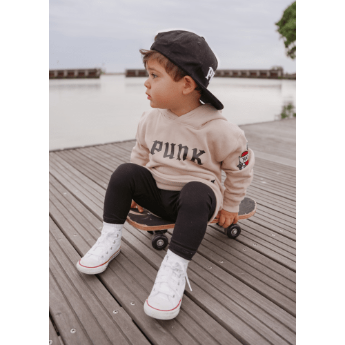 Punk Hoodie - Brown | Little Trouble