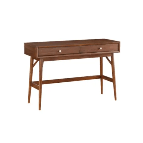 Leslie 48" 2-Drawer Wood Entryway Console Table | Drawers | Storage