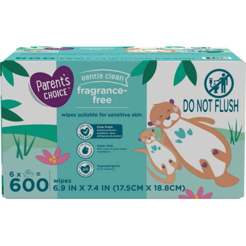 Parent's Choice Fragrance Free Baby Wipes (Choose Your Count)
