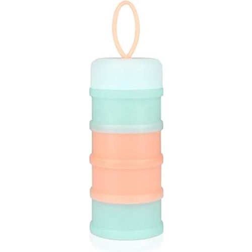 Accmor Baby Formula Dispenser On The Go, Stackable Formula Dispenser for Travel Formula Container to Go, Non-Spill Milk Powder Baby Kids Snack Storage Container, BPA Free