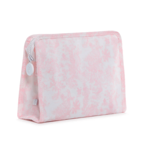 Roadie Medium Zip Pouch Bunny Toile Pink