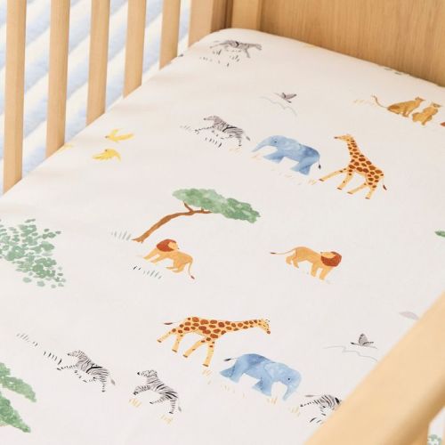 Safari Crib Fitted Sheet