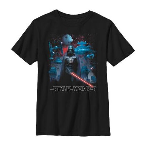Boy's Star Wars Dark Side Partners T-Shirt - Black - Small