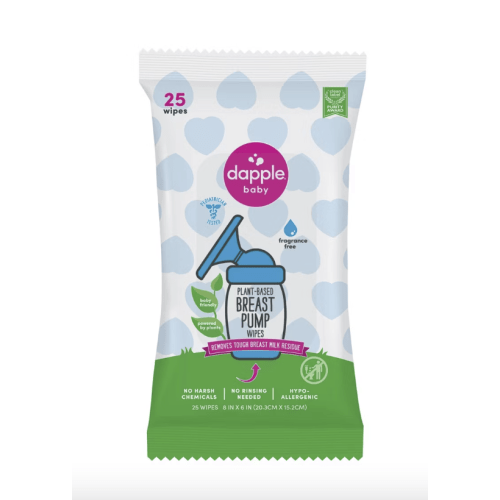 Dapple Breast Pump Cleaning Wipes - Fragrance Free - 25ct
