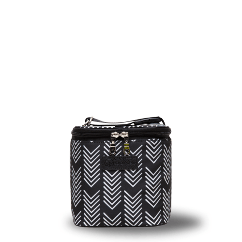 Cold Gold Breastmilk Cooler Bag Ice Pack Included Black and White Insulated Storage – Sarah Wells Bags
