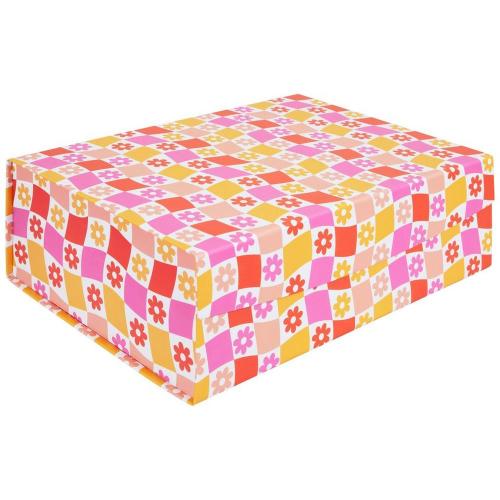 Floral Checkerboard Box