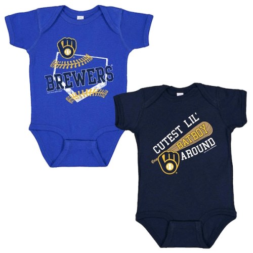 Infant Milwaukee Brewers Soft as a Grape 2-Pack Bodysuit Set
