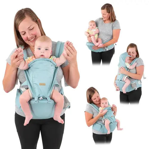Parent Carrier Sling with Hip Seat - Ergonomic Carrier 6-in-1 Front Carrier Breastfeeding Holder for Parents