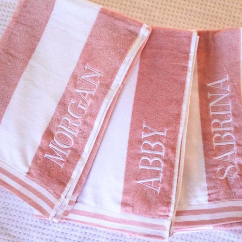 Personalized Striped Beach Towel Personalized
