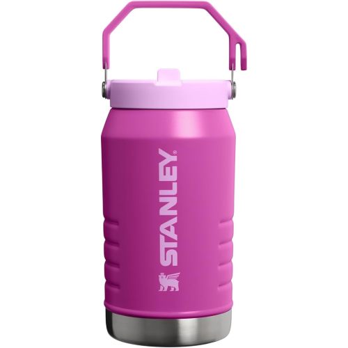 Stanley IceFlow 2.0 Flip Straw Jug with Handle 64 oz | Twist On Lid and Flip Up Straw | Leakproof for Travel and Sports | Insulated Stainless Steel | BPA-Free | Dark Blossom