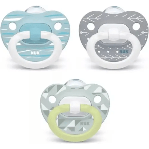 Nuk, Orthodontic Pacifier Neutral, Glows in The Dark, 18-36 Month Value Pack, 3 Count