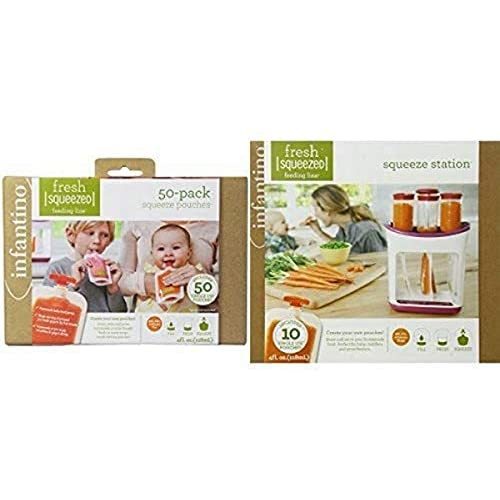 Infantino Squeeze Pouches and Squeeze Station